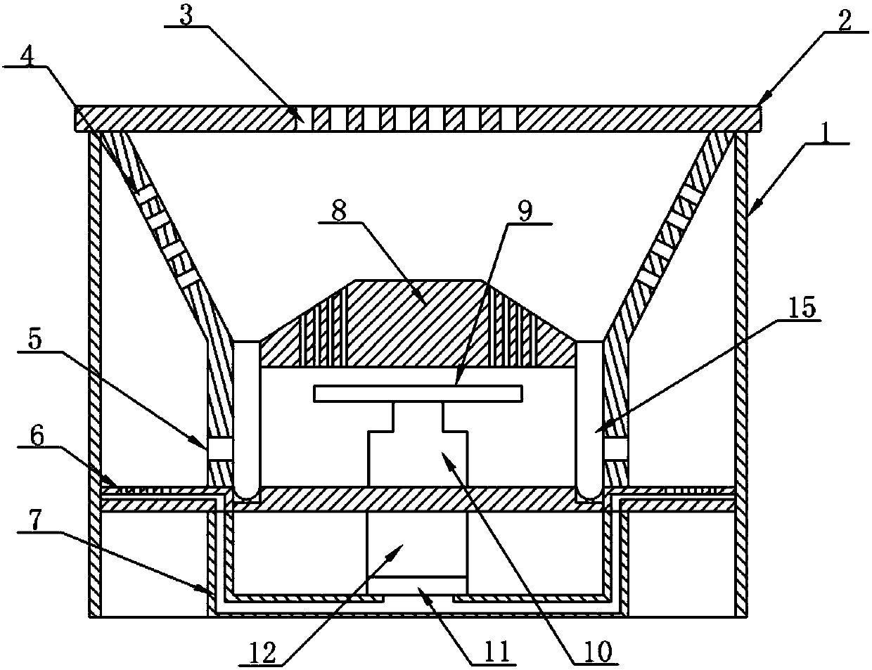 Tea leaf dehydration device