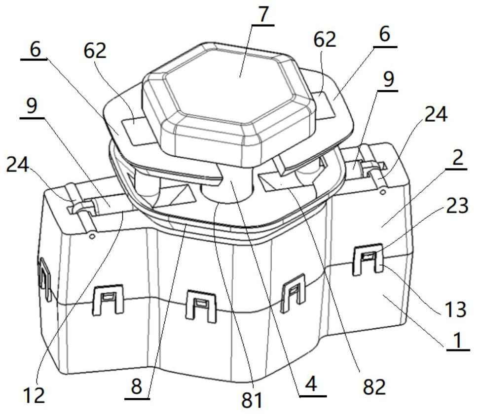 Lifting telescopic device of automobile interior decoration component