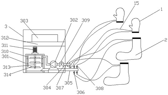 Warm keeping device for improving peripheral circulation of critically ill patient and working method