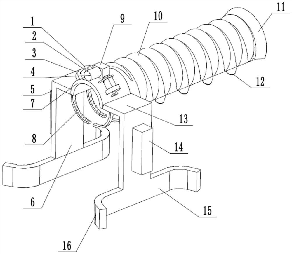 Automatic cleaning device for hospital stair railing