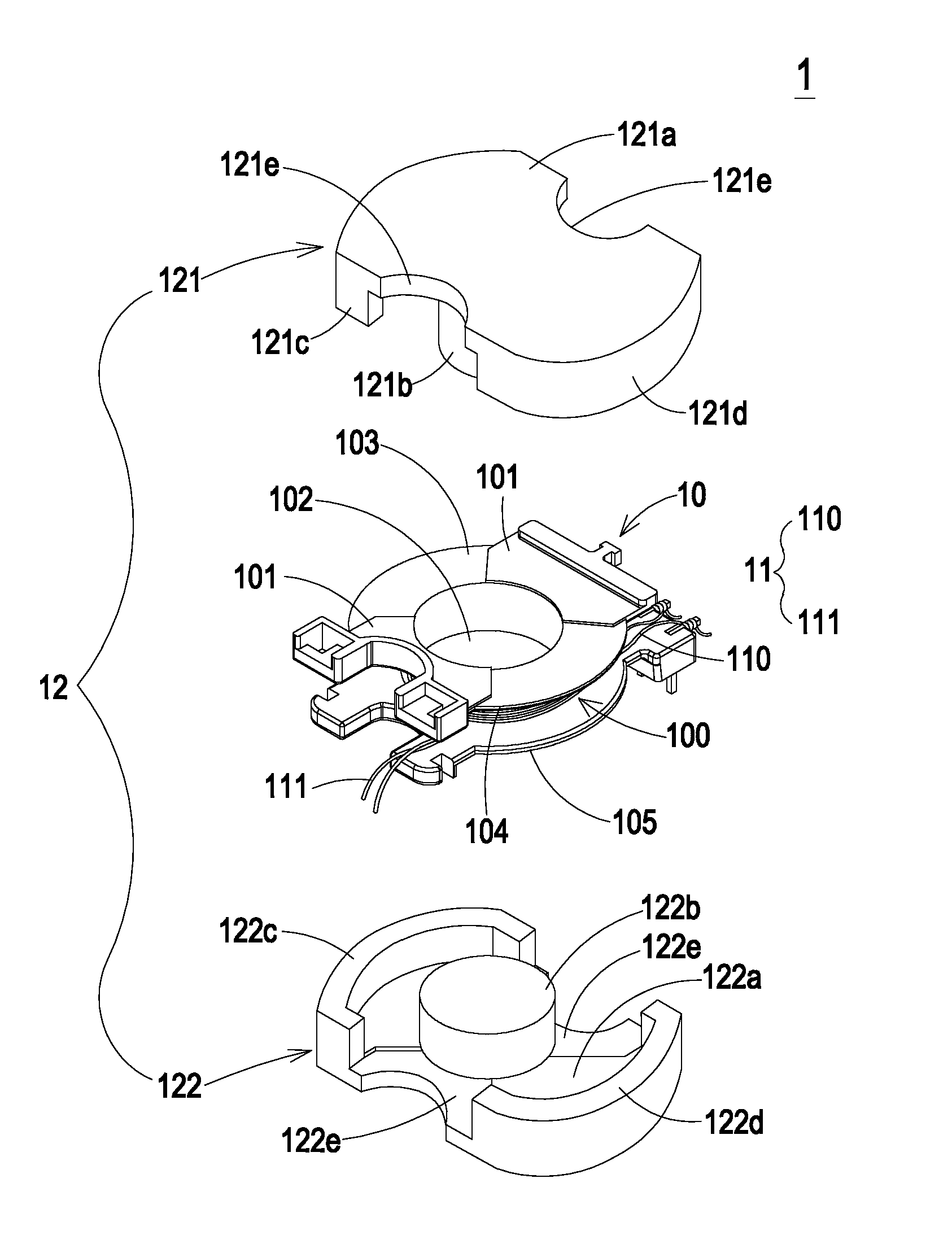 Transformer, magnetic core and bobbin thereof