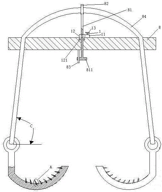 Rope-length-adjustable fixed crane