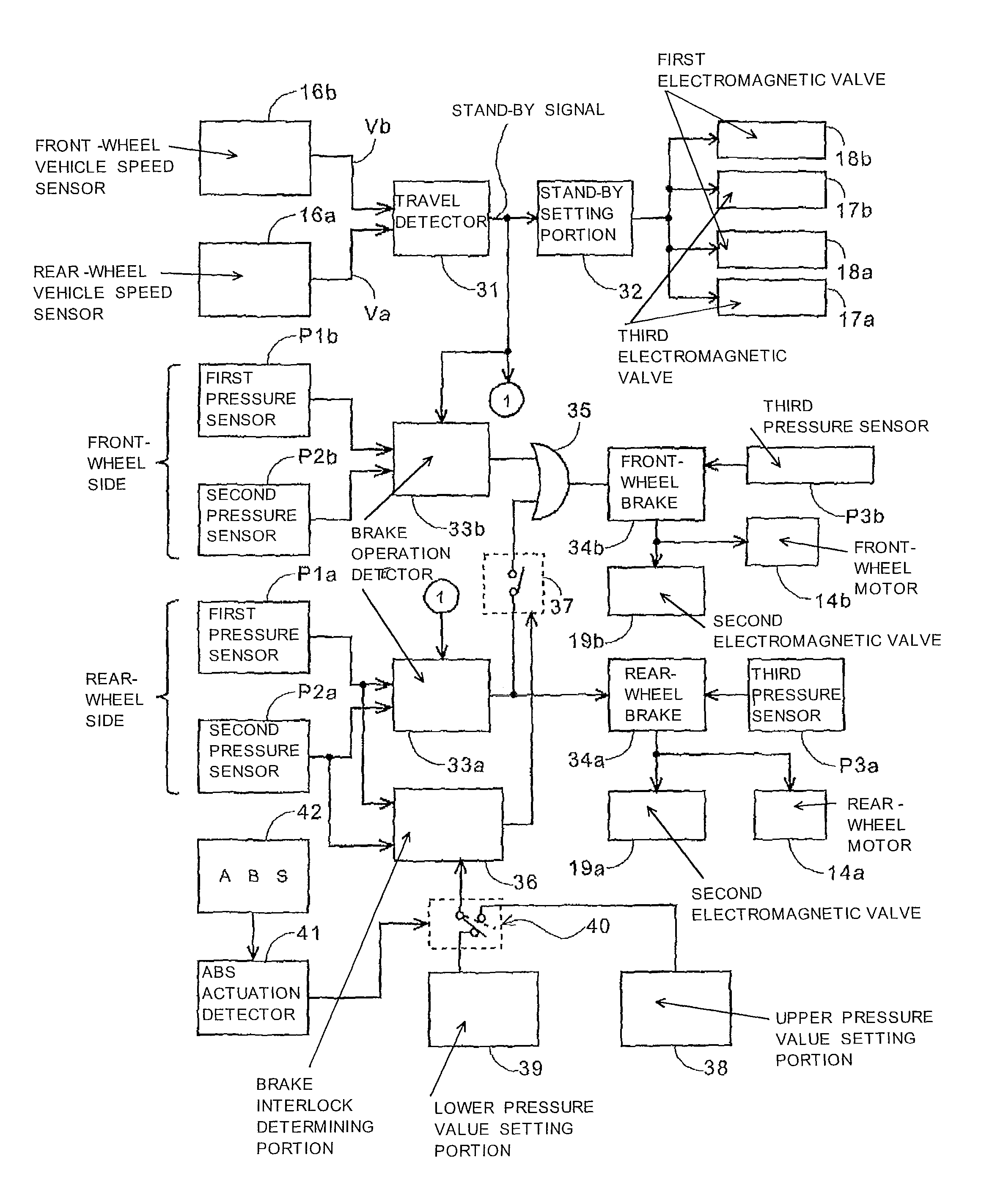 Brake control device for motorcycle