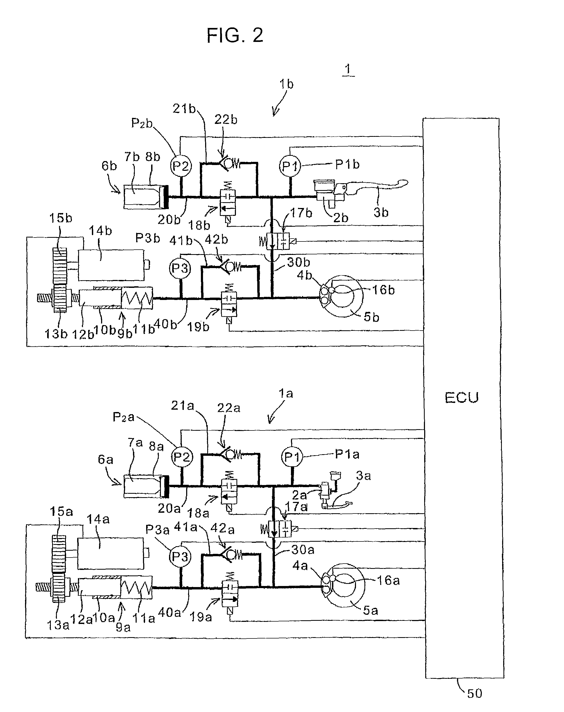 Brake control device for motorcycle