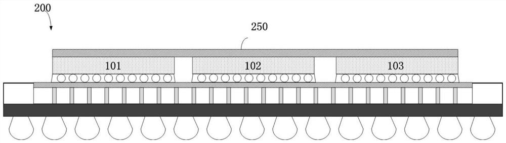 Microelectronic packaging structure based on TSV technology