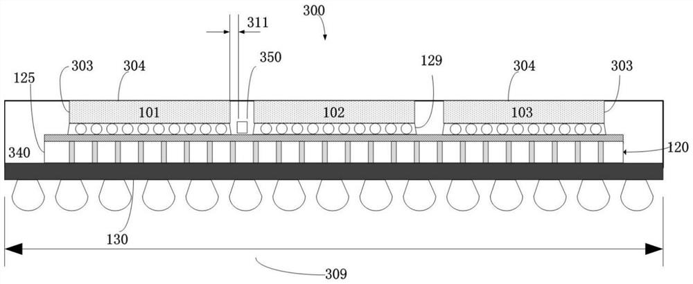 Microelectronic packaging structure based on TSV technology