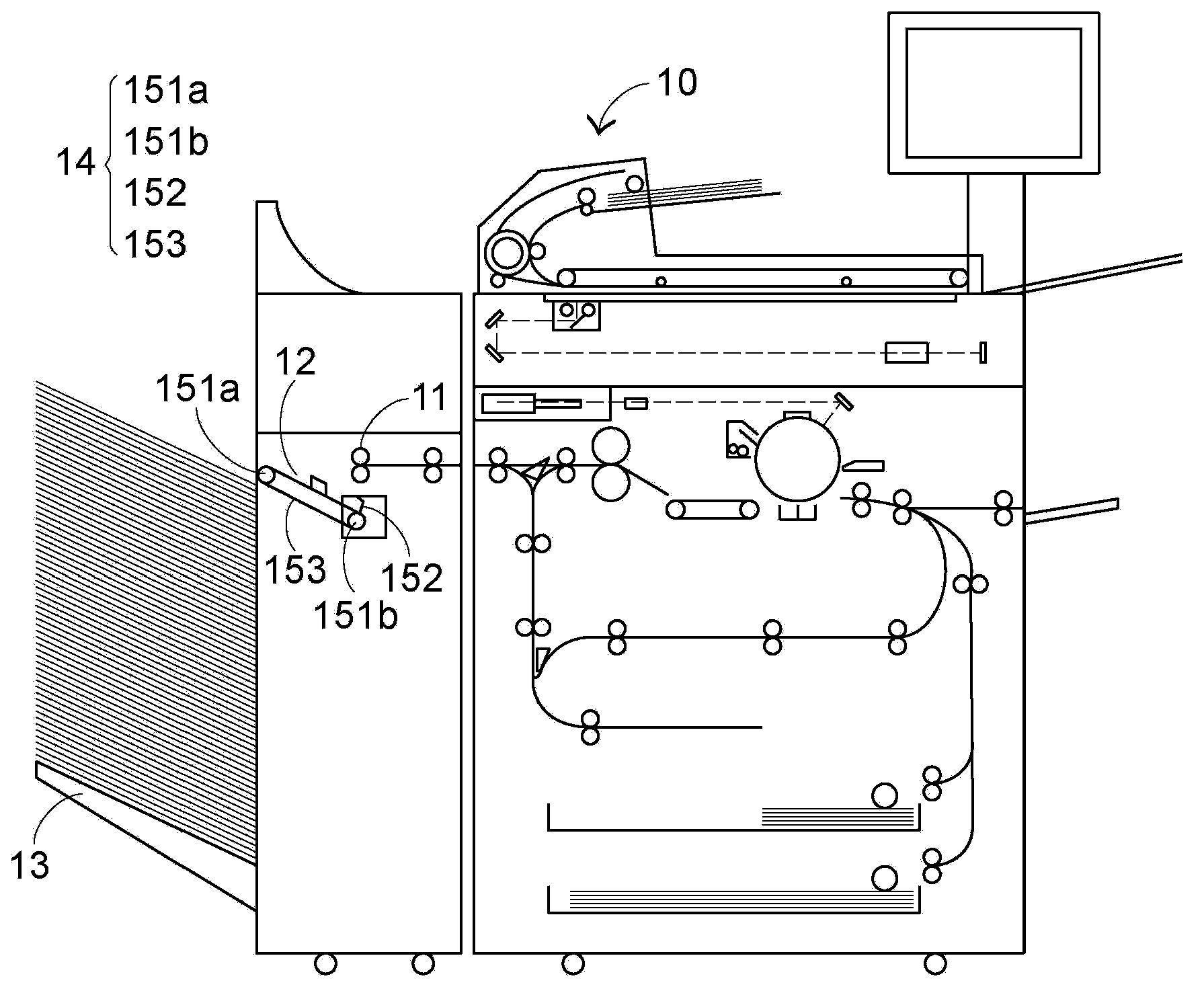 Paper stacking method applied to paper processing device