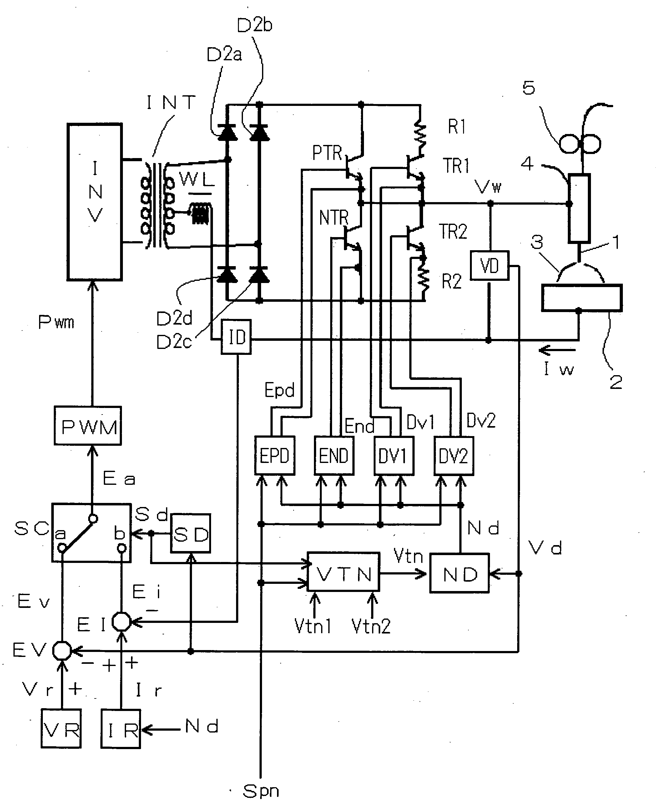 Squeezing detection control method for consumable electrode arc welding