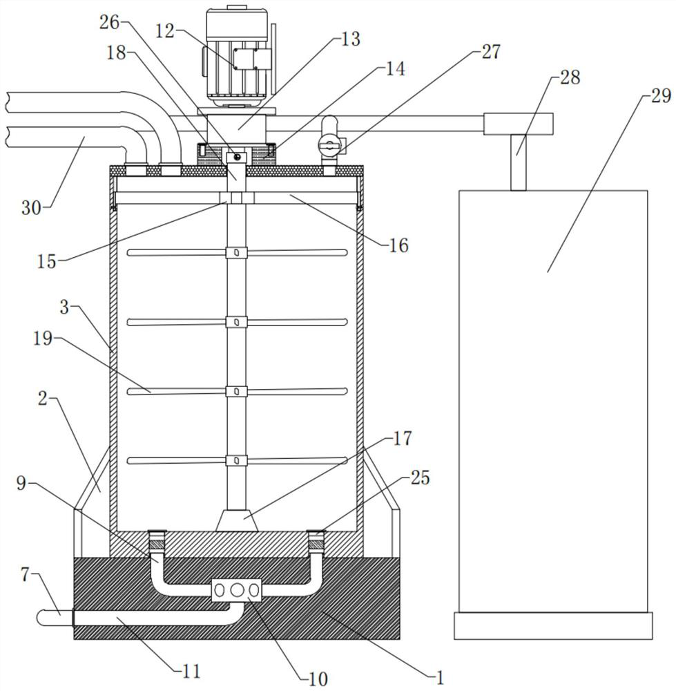 Medical multi-enzyme cleaning agent and large mixer thereof