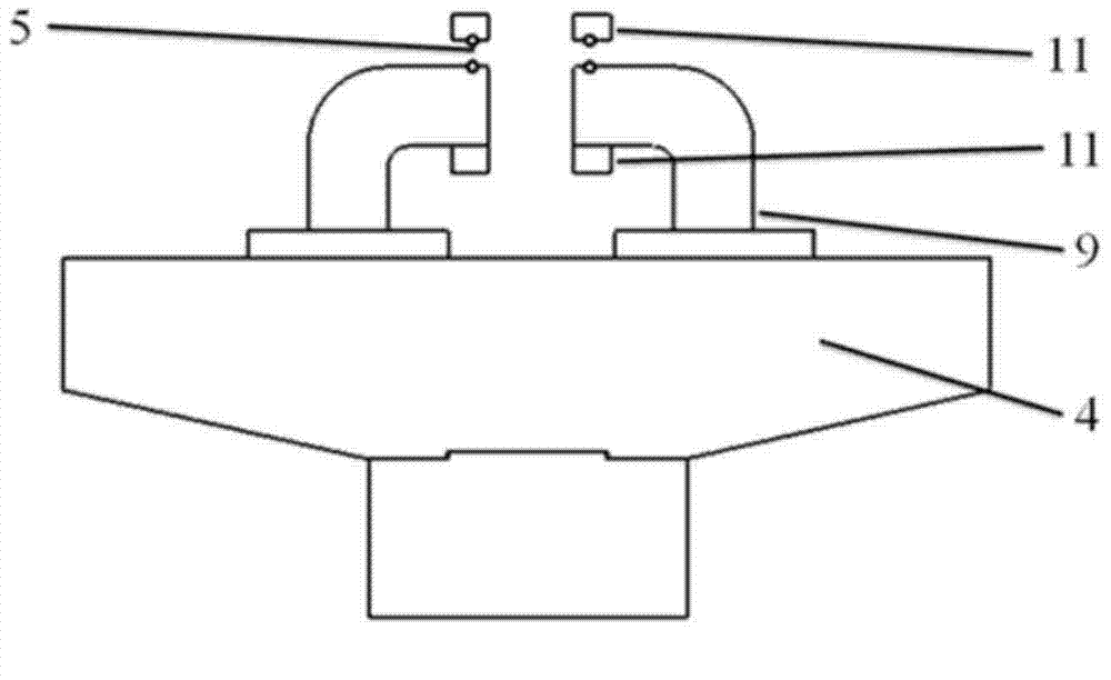 Four-point bending fatigue test clamp