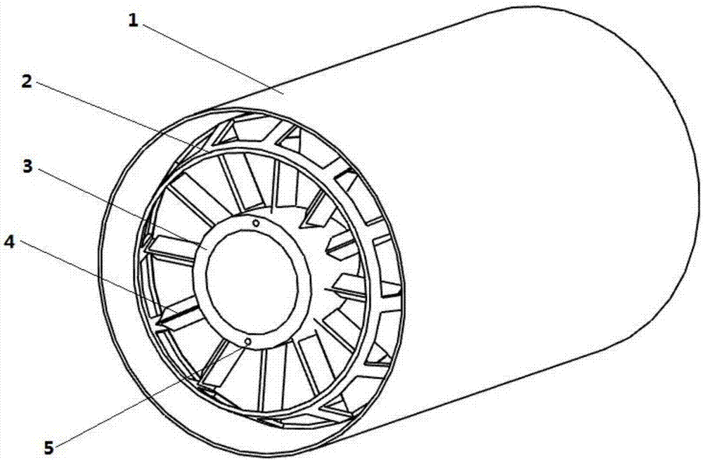 Double-oil-way jet integrated afterburner