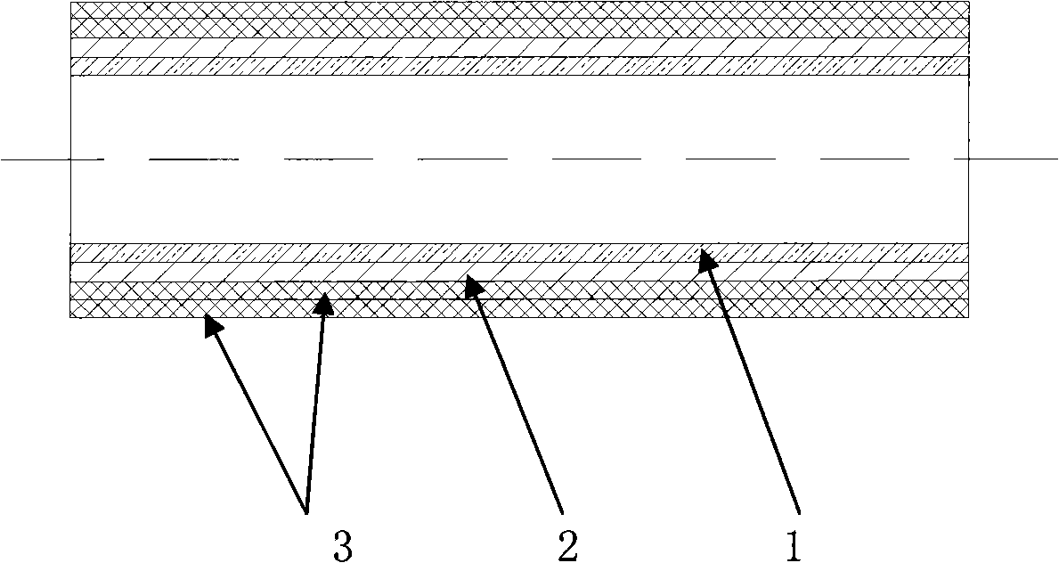 Cloth re-winding rubber pipe of fluororubber and silicon rubber composite extrusion and preparation method thereof