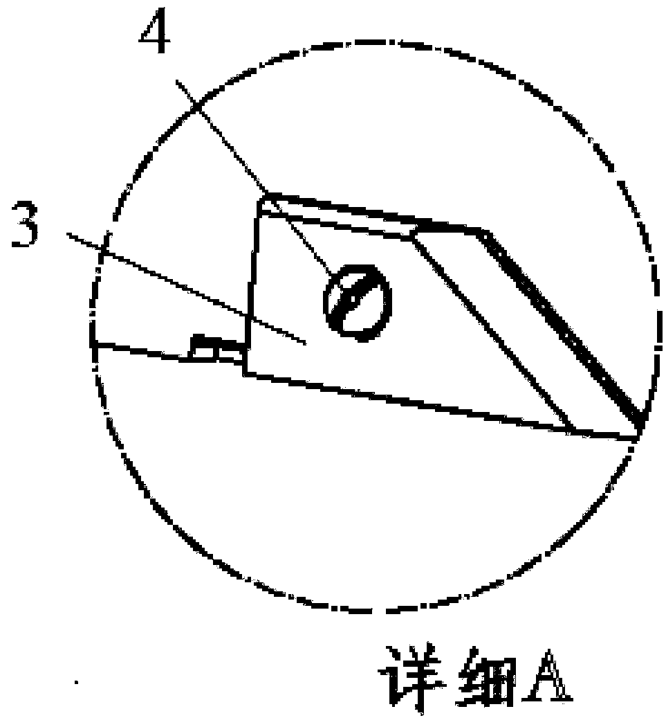 Missile wing quick disassembling structure