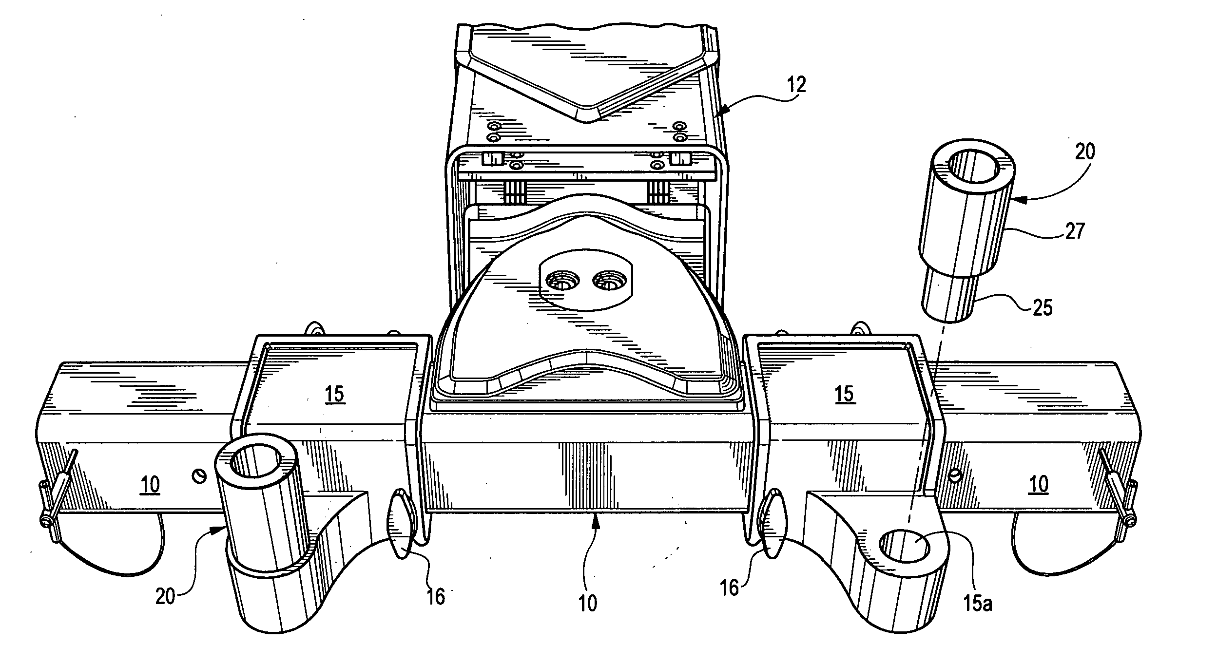 Heavy duty lift adaptor for vehicle towing