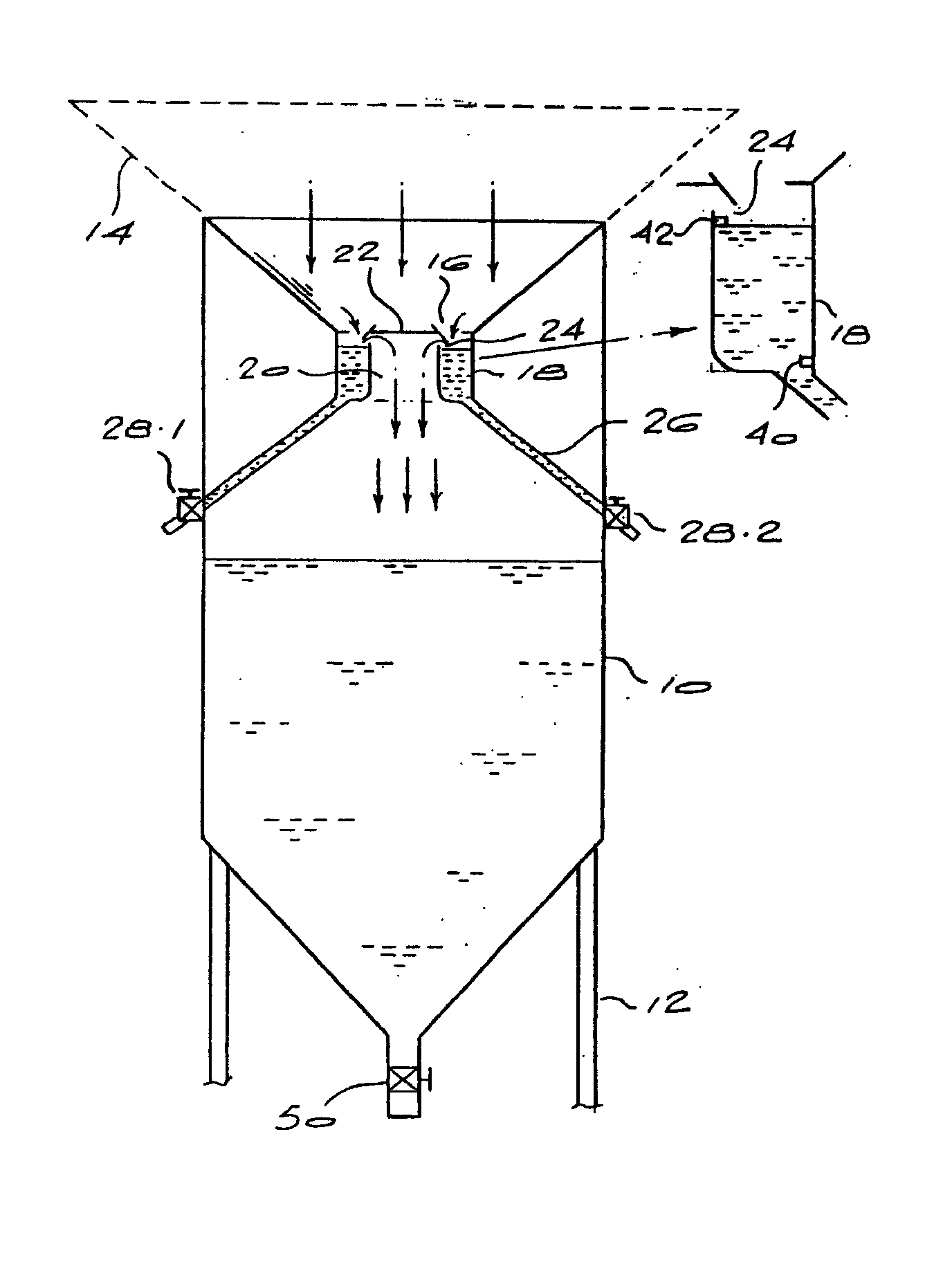 Rainwater collecting and filling system