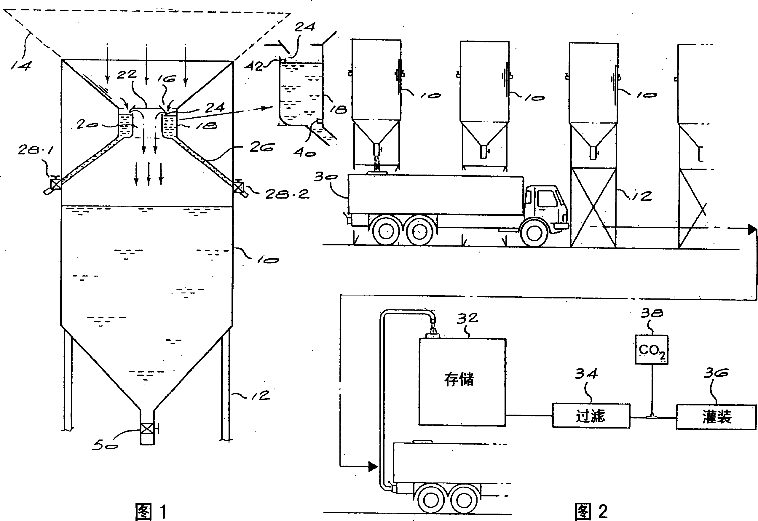 Rainwater collecting and filling system