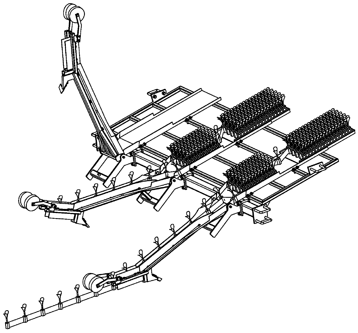 Chain type paper pot transplanting machine and use method