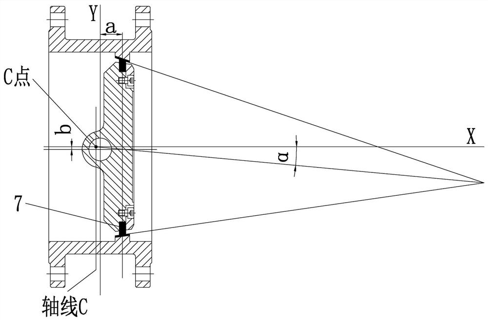 A four-eccentric butterfly valve