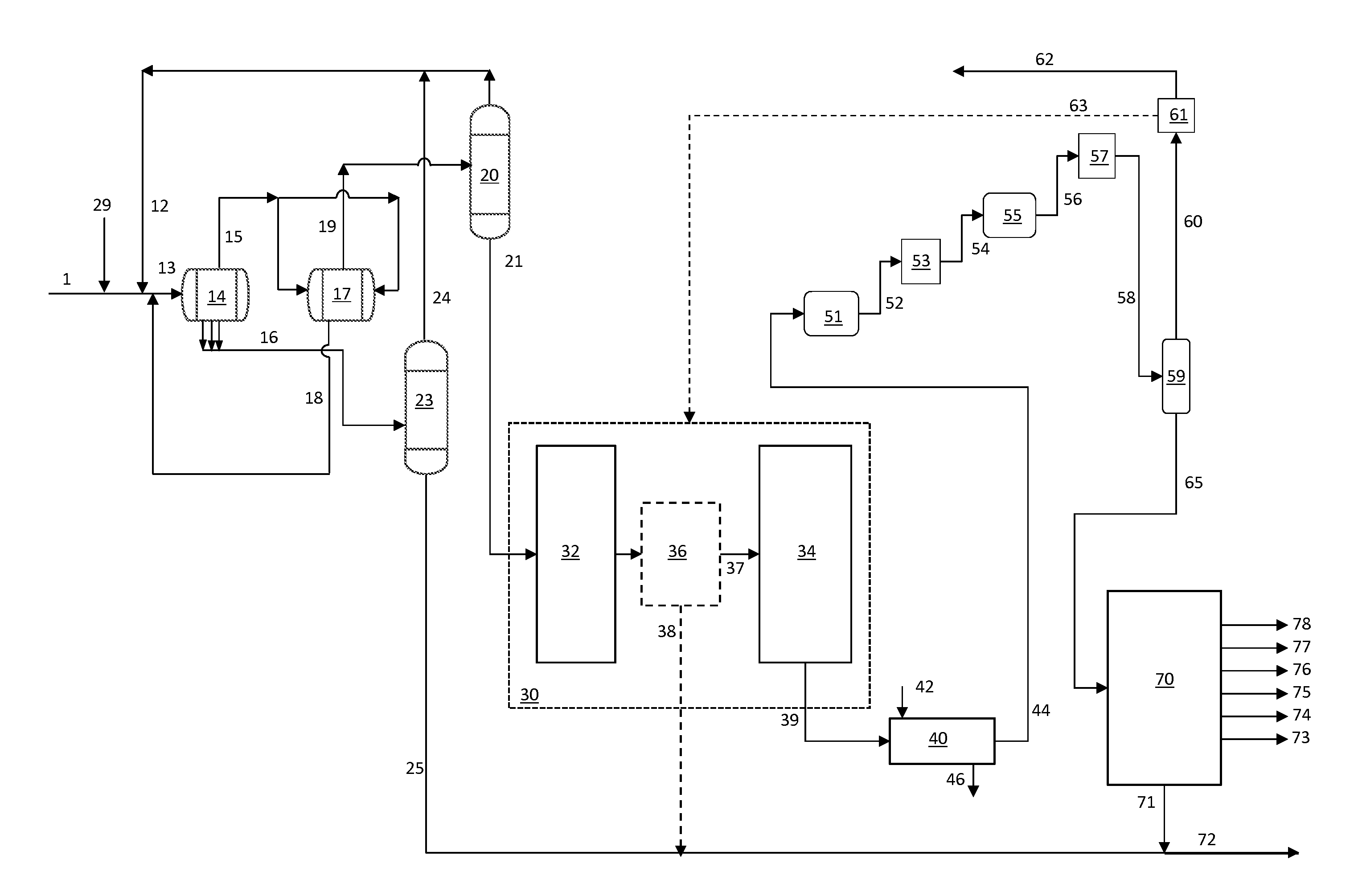 Integrated solvent deasphalting and steam pyrolysis process for direct processing of a crude oil