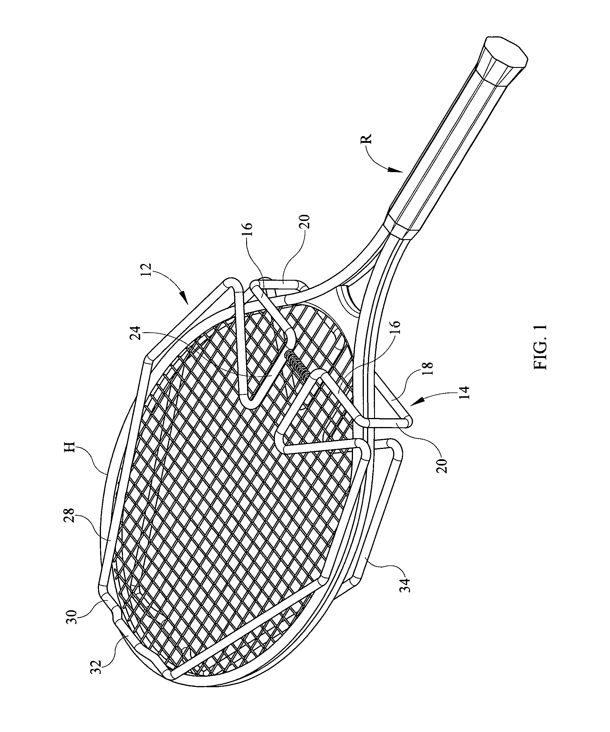 Weight attachable to a racquet