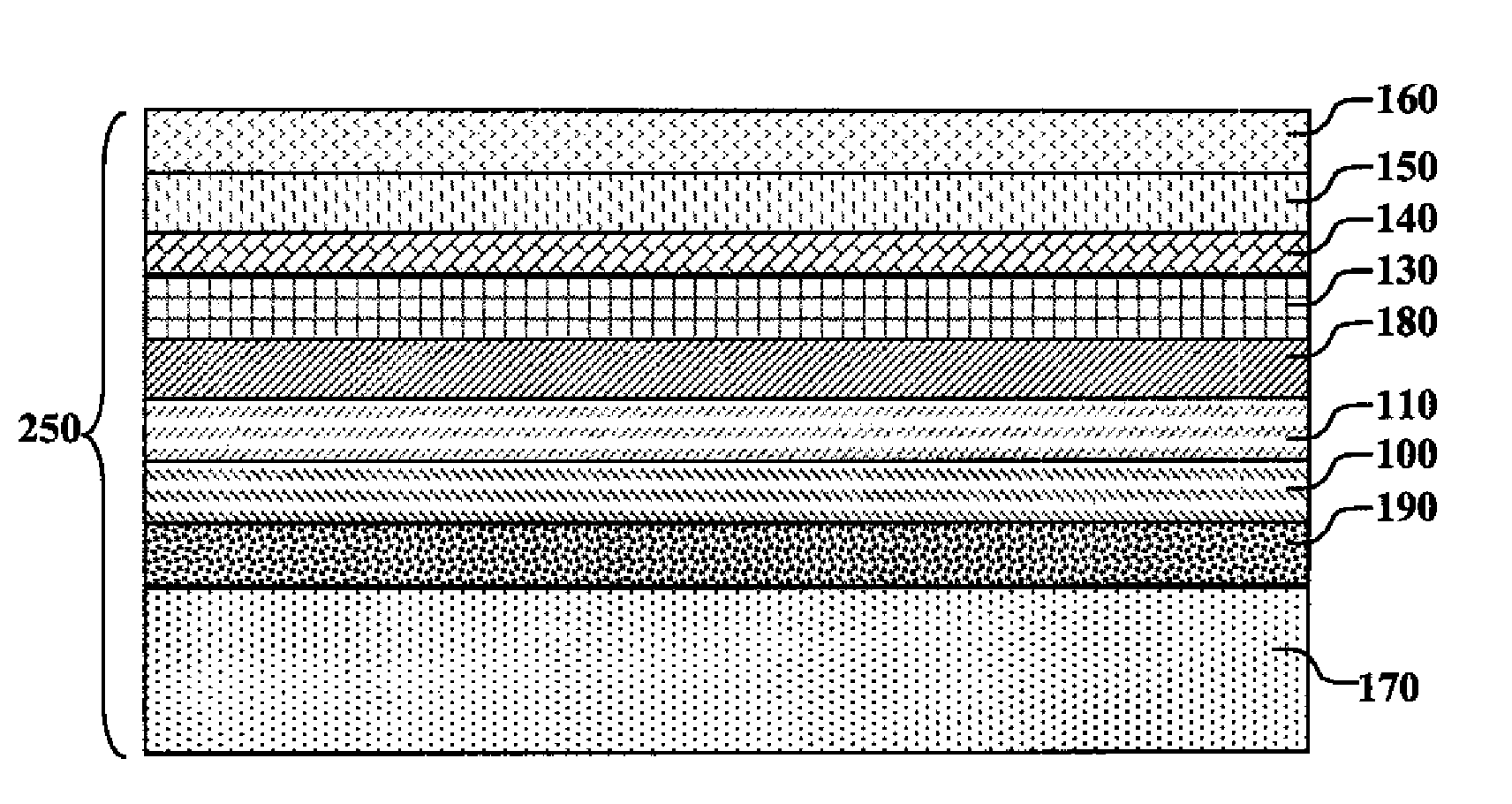 Inverted bottom-emitting OLED device