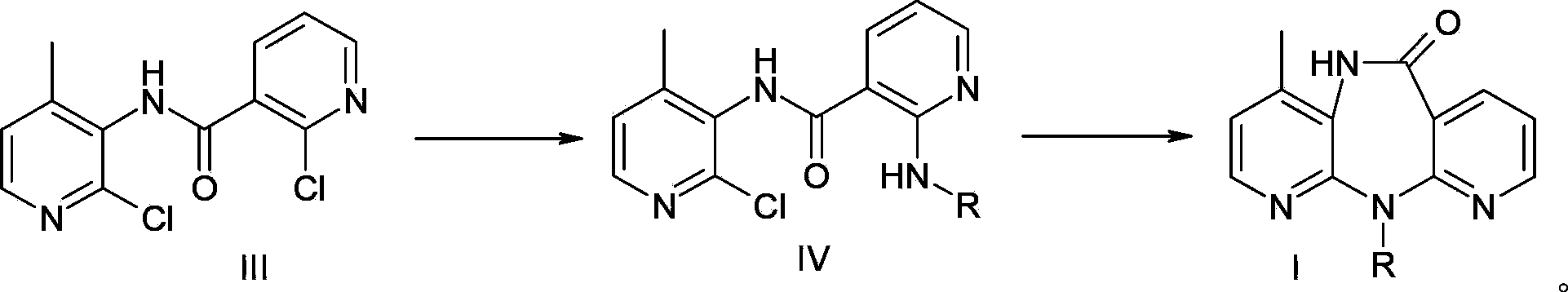 Preparation method for 5,11-dihydro-6H-bispyridino-[3,2-b:2',3'-e][1,4]diazepines