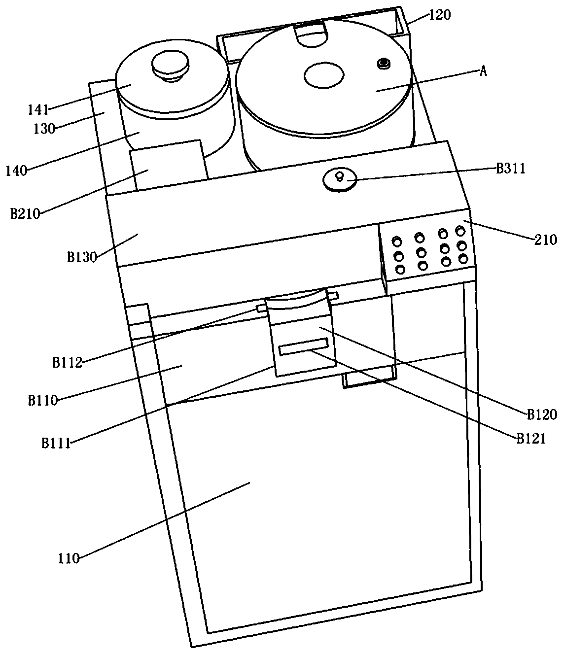 Milk brewing module and automatic cleaning milk brewing machine thereof