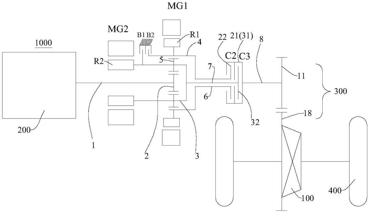 Powertrain and vehicle having same