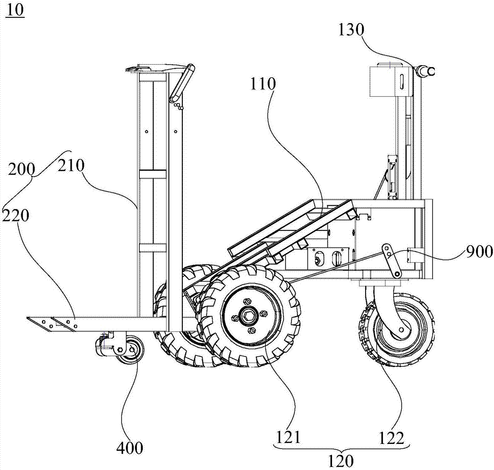 Construction site power-assisted carrying vehicle