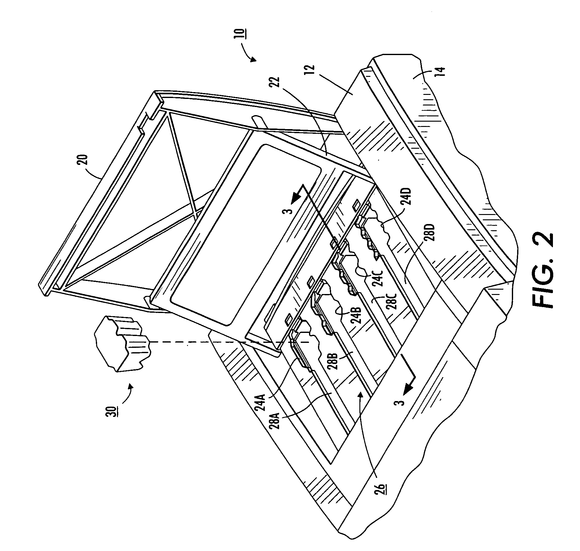 System and method for melting solid ink sticks in a phase change ink printer