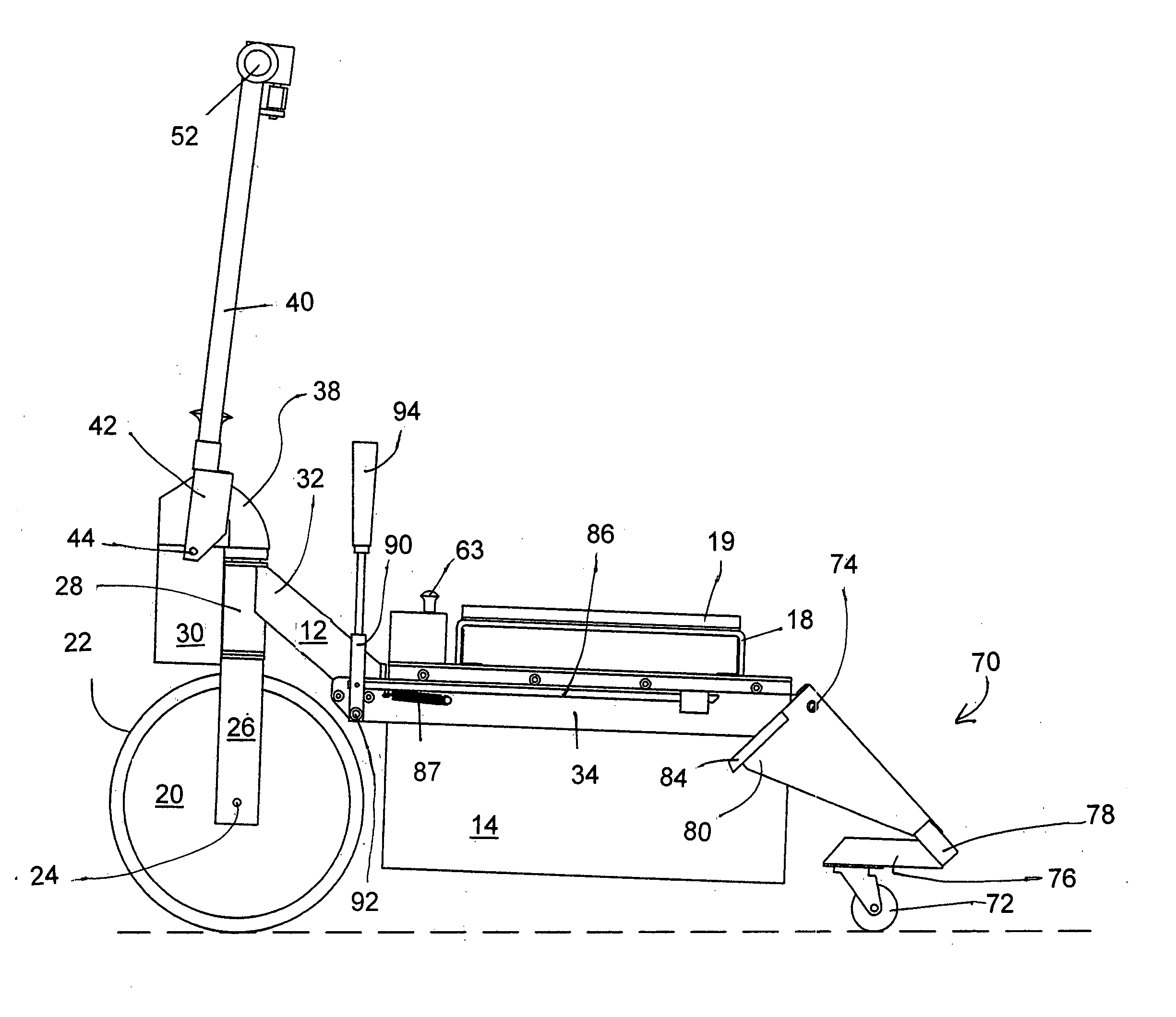 Wheel chair apparatus and method