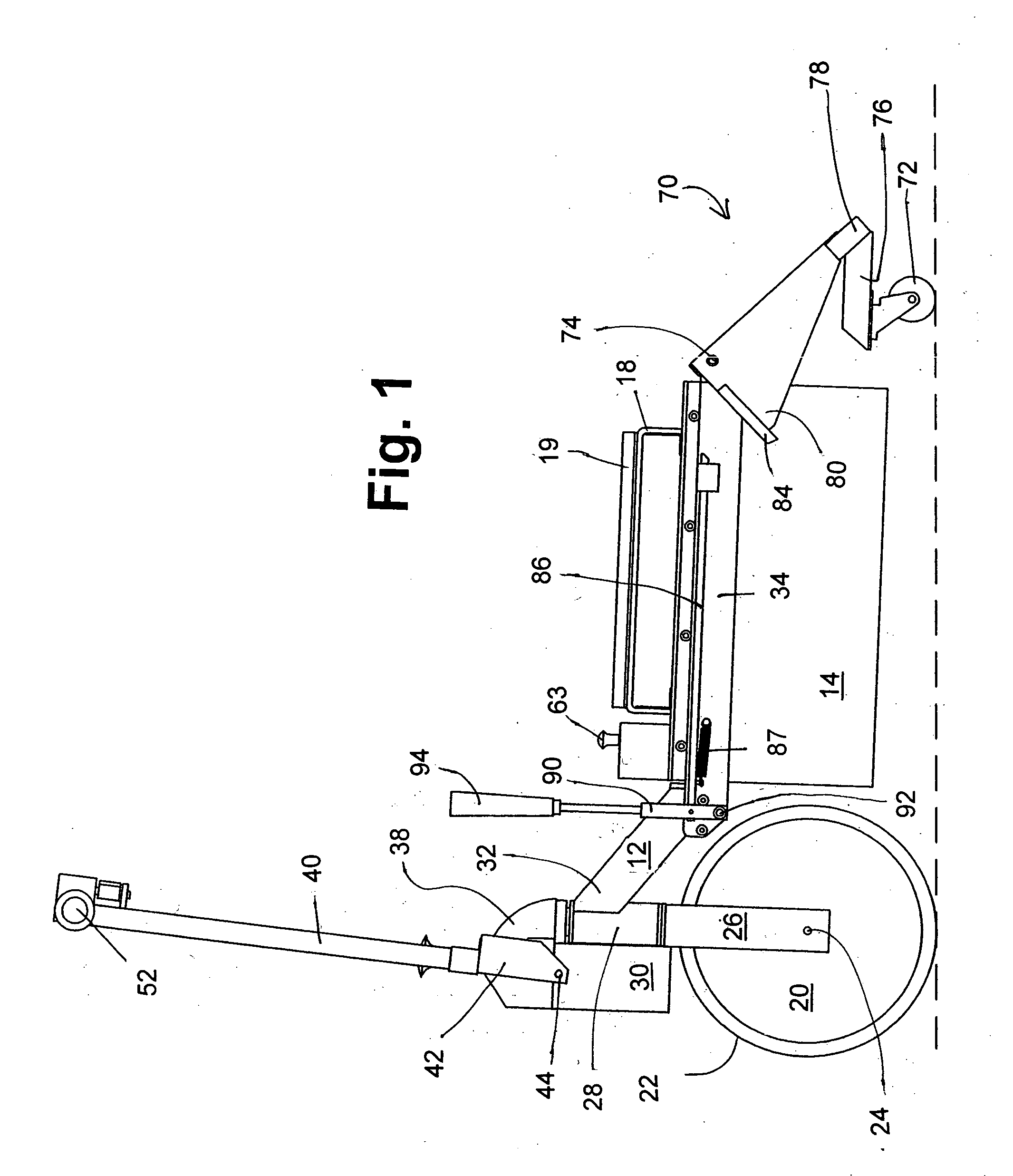 Wheel chair apparatus and method