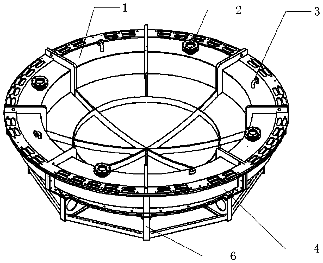 Atmospheric reentry spacecraft outsole heat shield molding tool