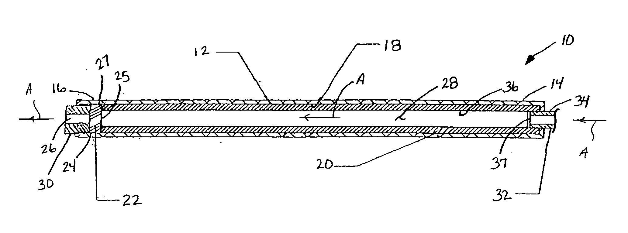 Liquid absorbing filter assembly and system using same