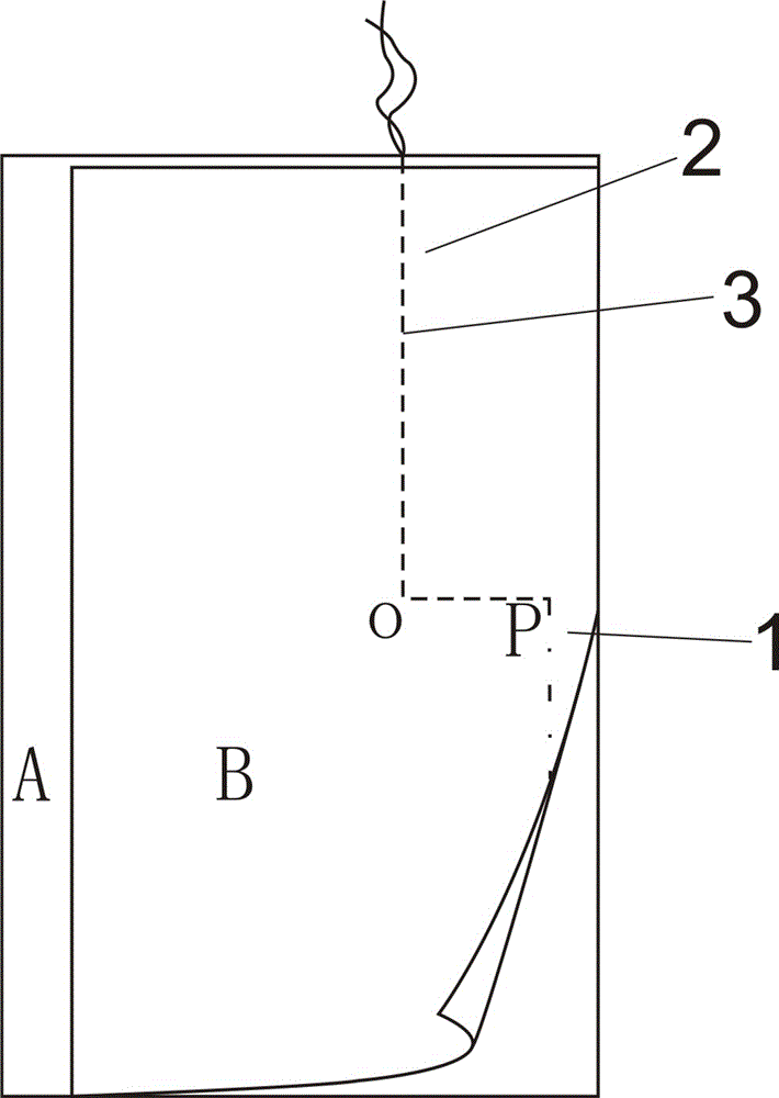 Lined clothes overlap vent structure