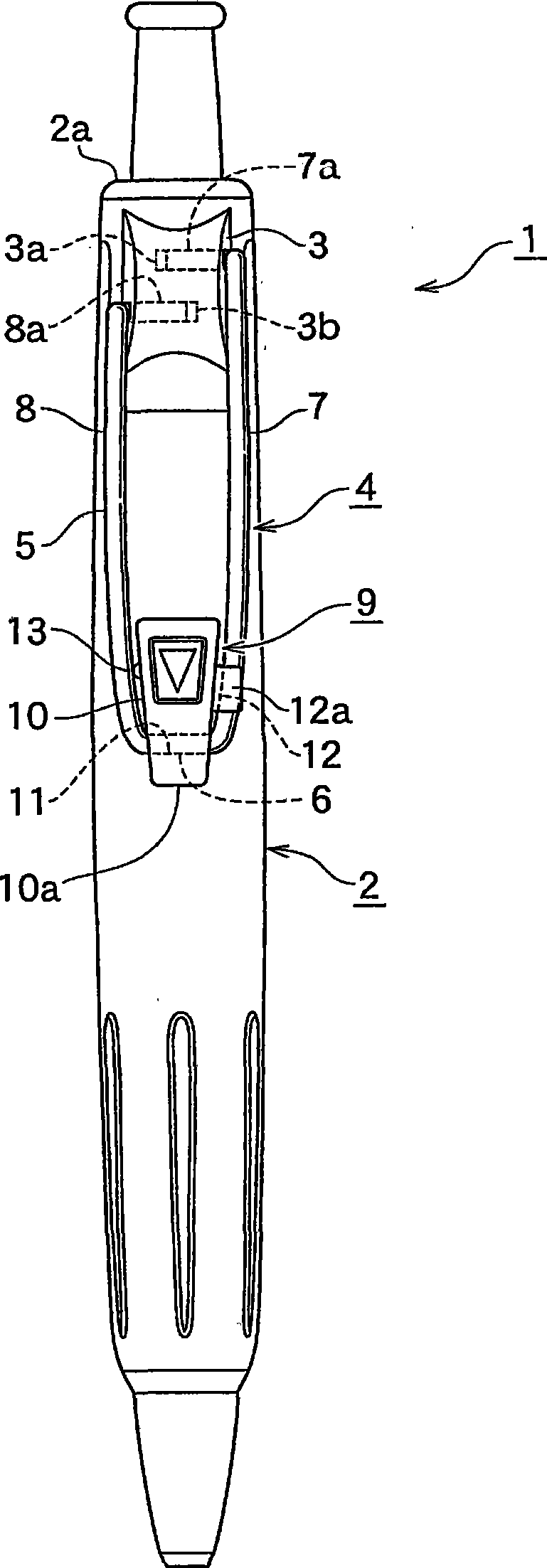 Pen clip for writing tool