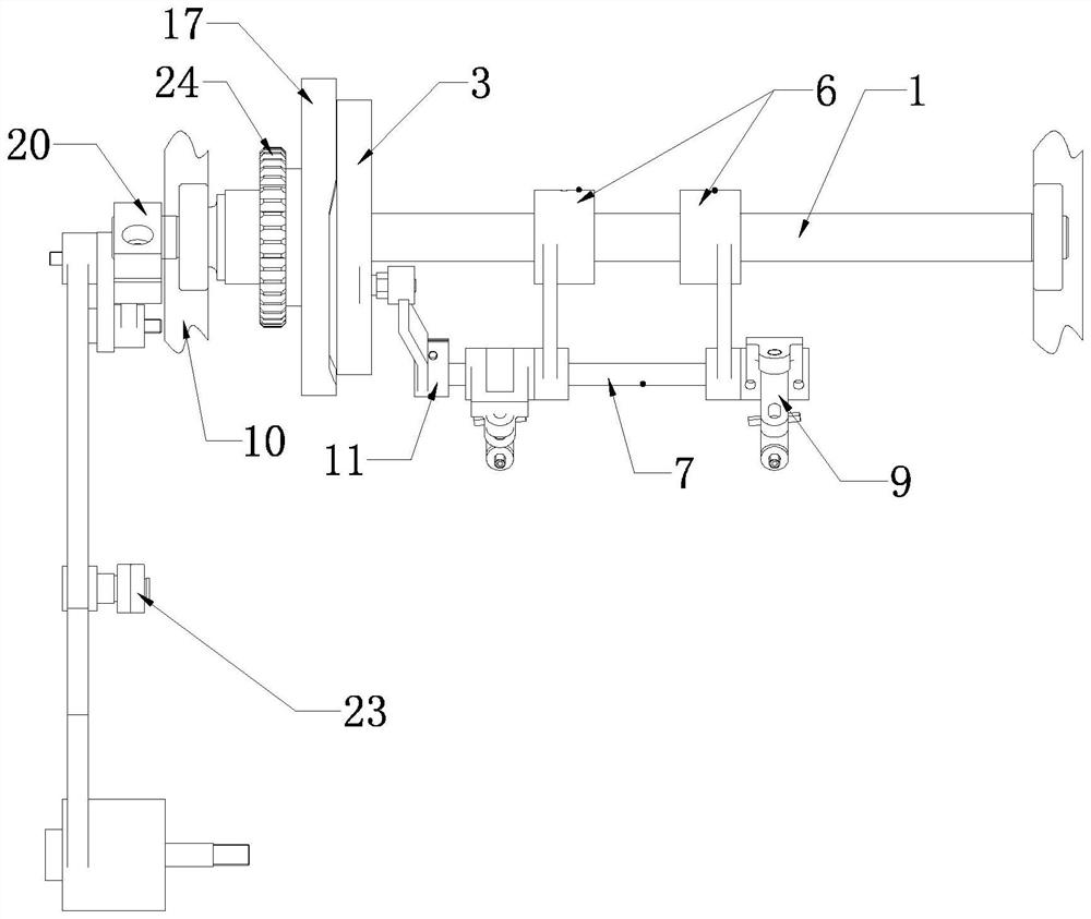 Paper bag flat rope externally-attached handle conveying device