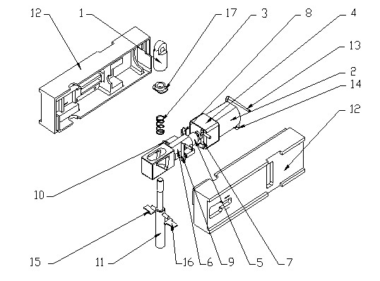 Electric control locking pin for electric automobile charging pipe