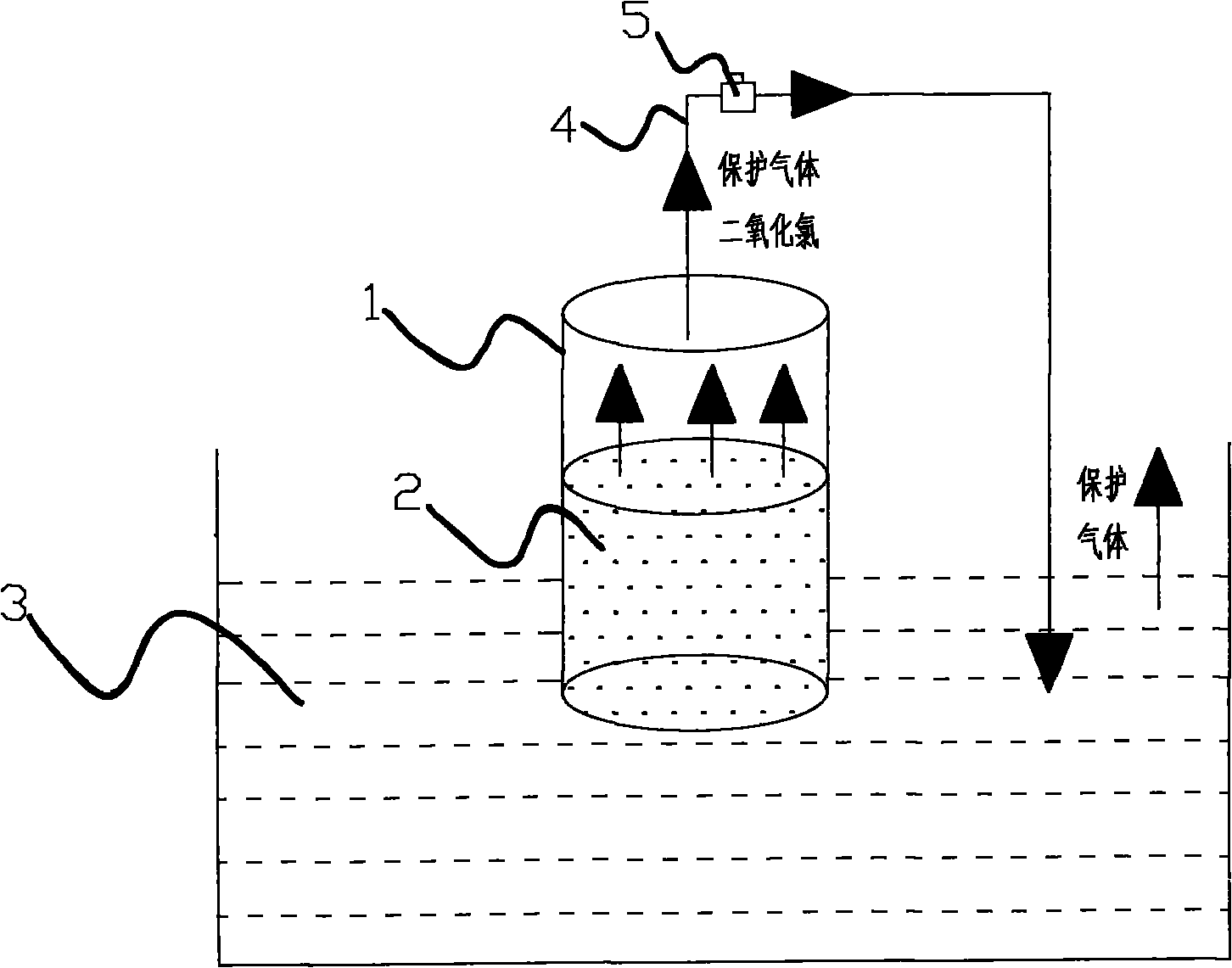 Automatic type pure chlorine dioxide water body purifier capable of floating on water surface