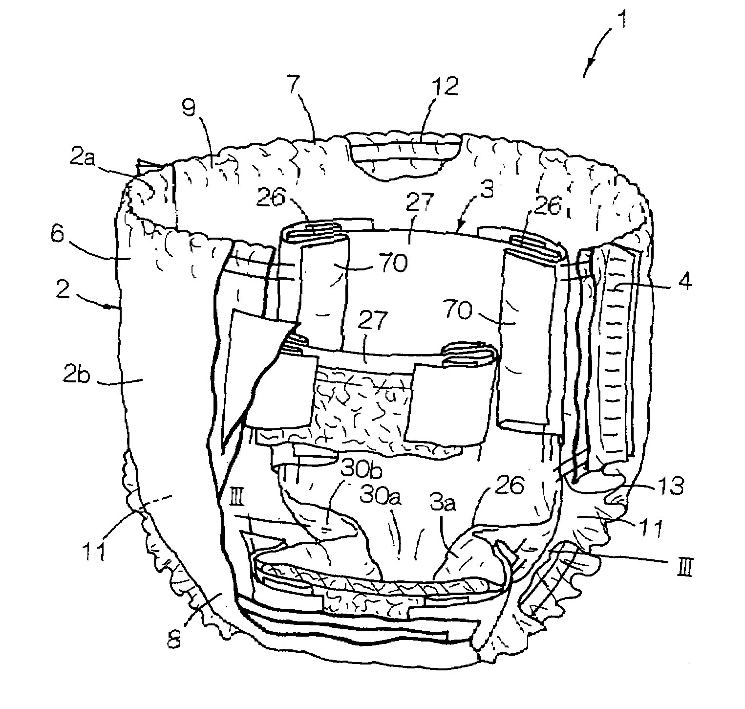 Pull-on disposable diaper