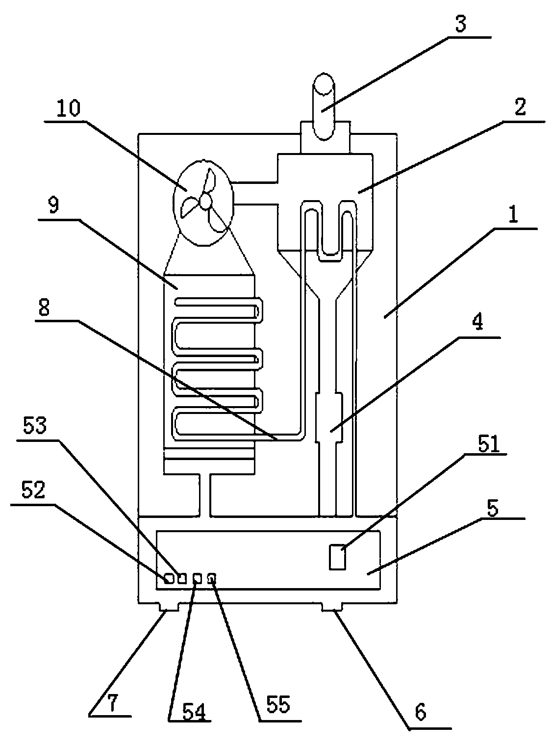 Intelligent compression type air cooler