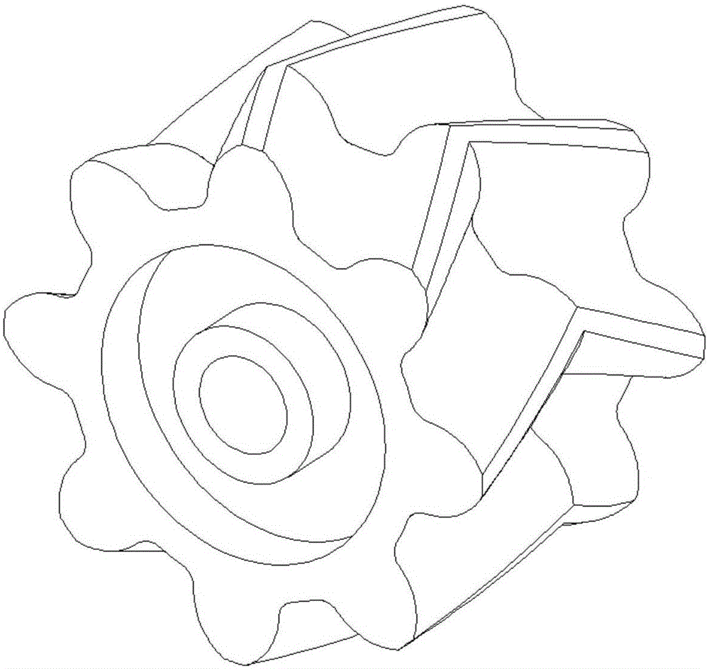 Planetary gear transmission device based on conjugate curve herringbone gear