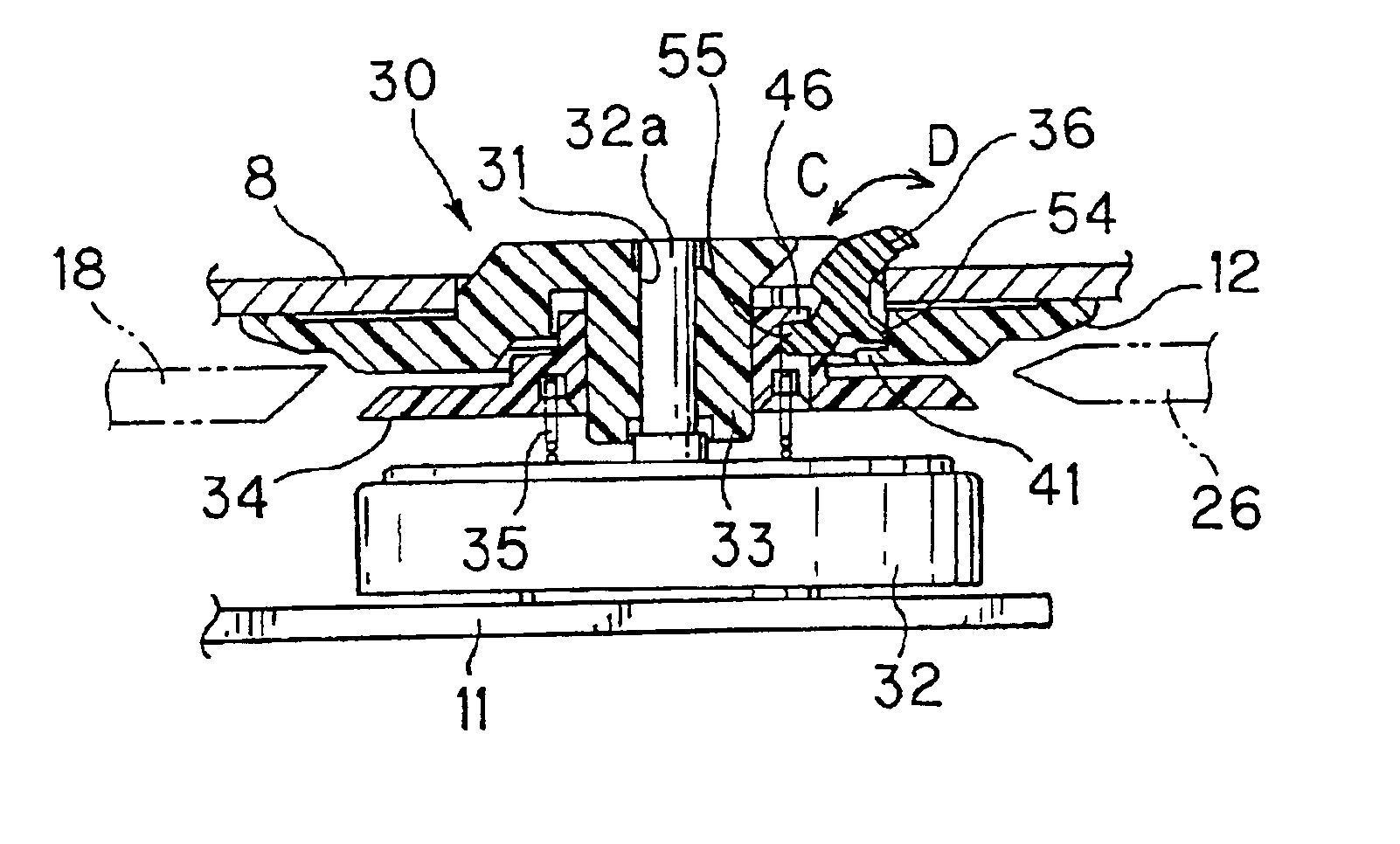 Clamp mechanism and information replay apparatus using same