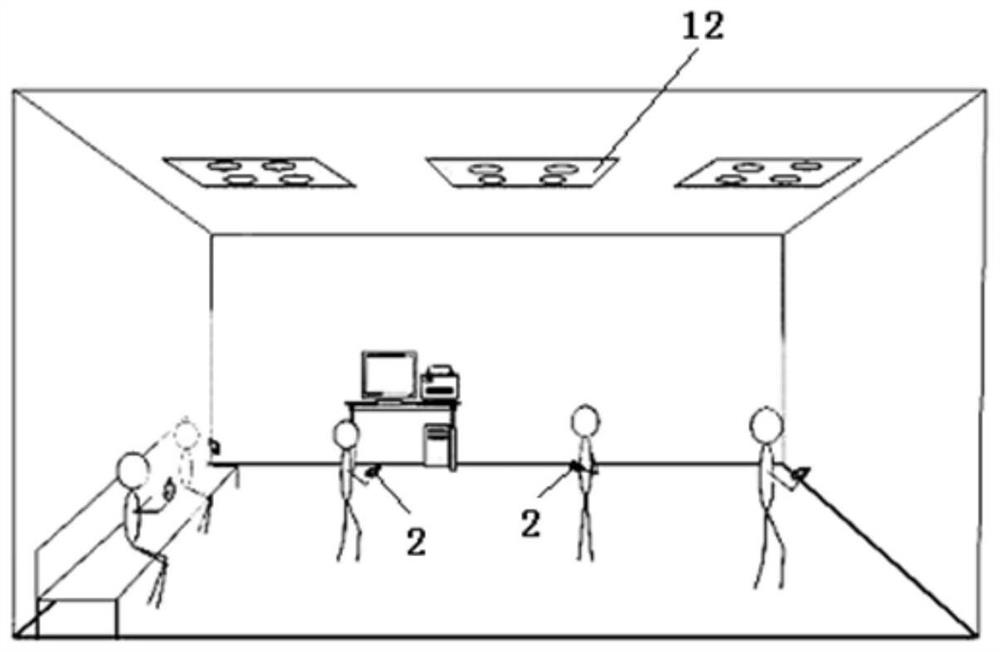 Multi-light source optical imaging communication system independent of shooting orientation