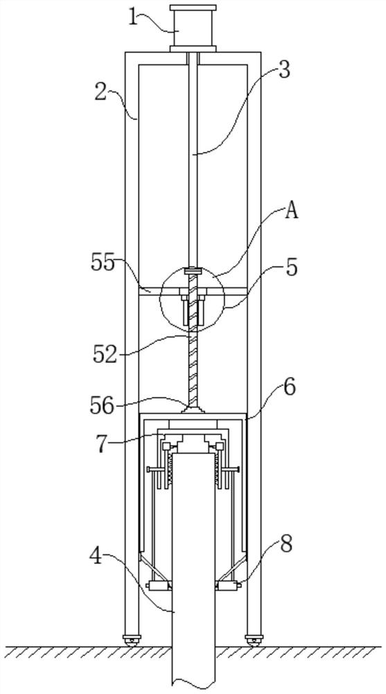 Improved column pulling equipment for hydraulic engineering