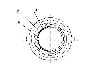 Process gas afterheat recovery device of coking carbonization chamber furnace top and heat-removing element