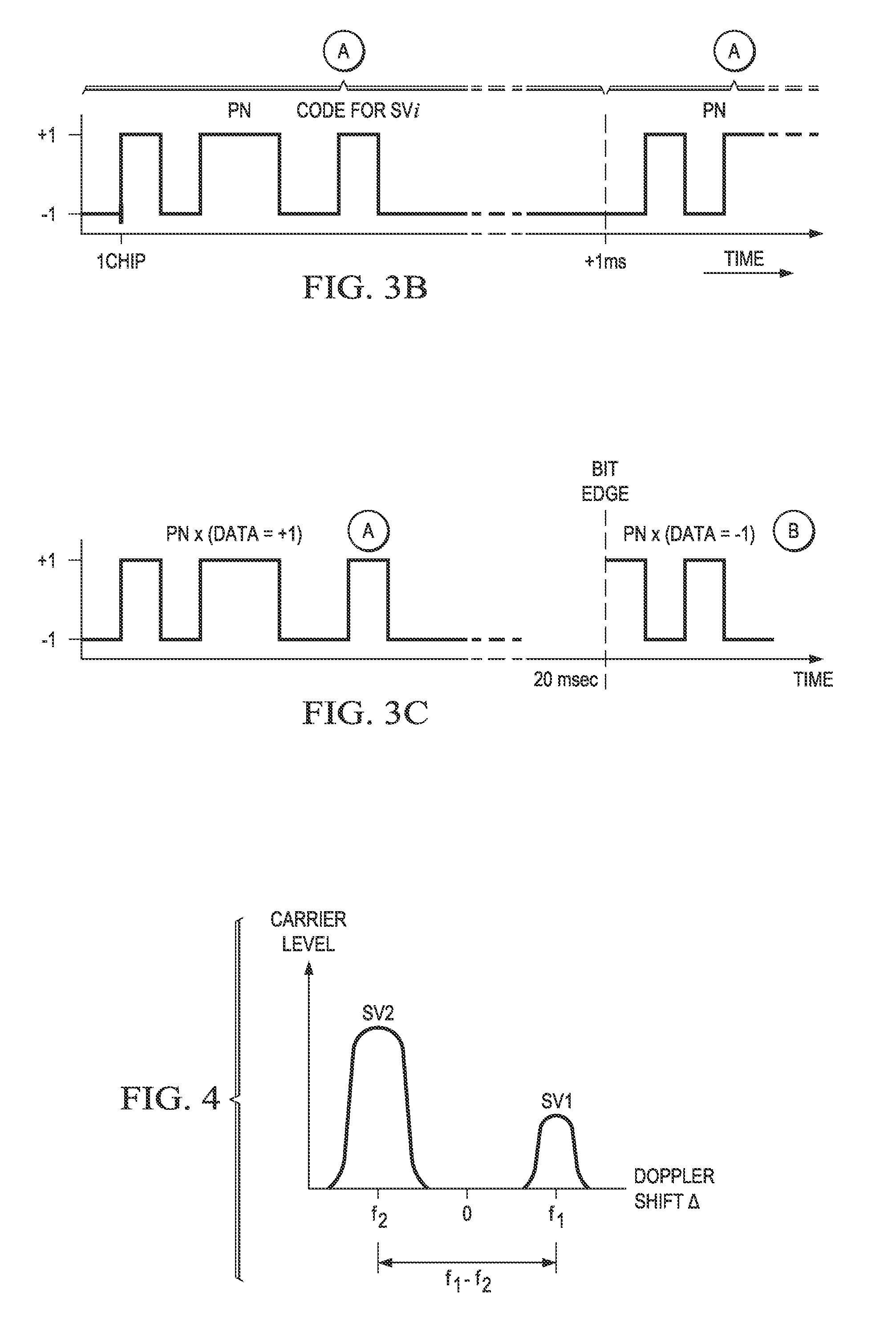 Circuits, devices, and processes for improved positioning satellite reception and other spread spectrum reception