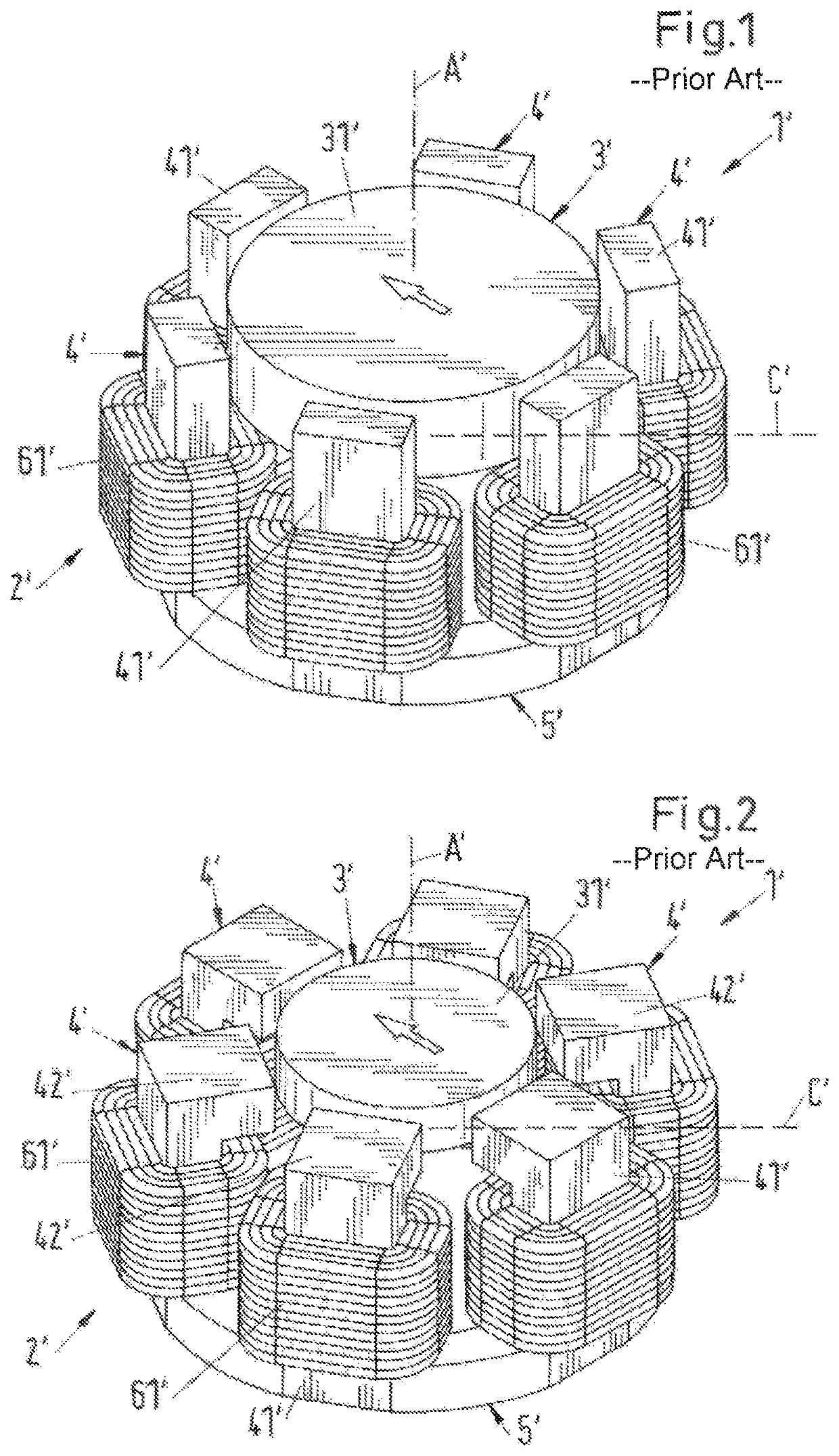 Electromagnetic rotary drive and rotational device