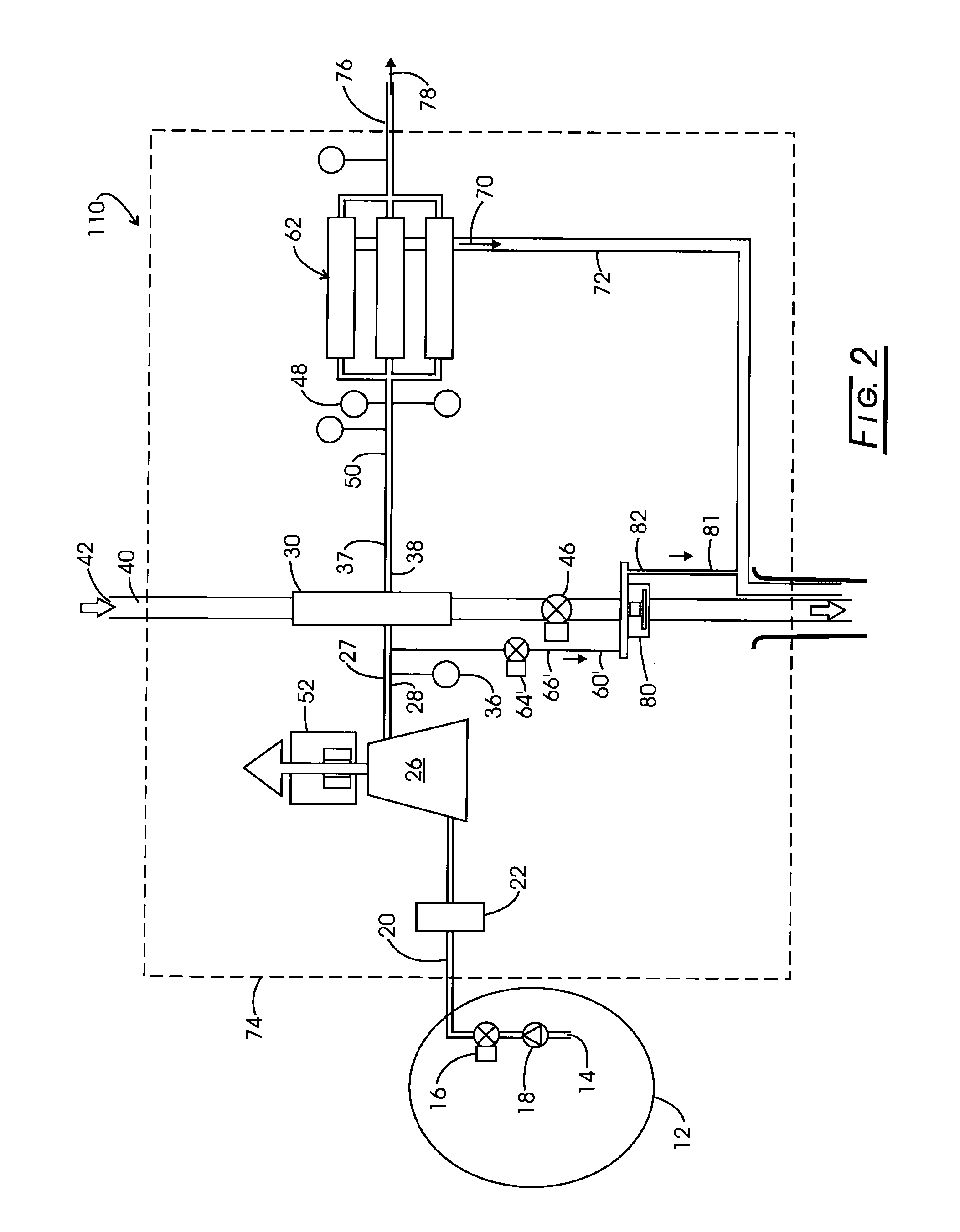 Utilization of compressor surge control air in an aircraft on-board inert gas generating system