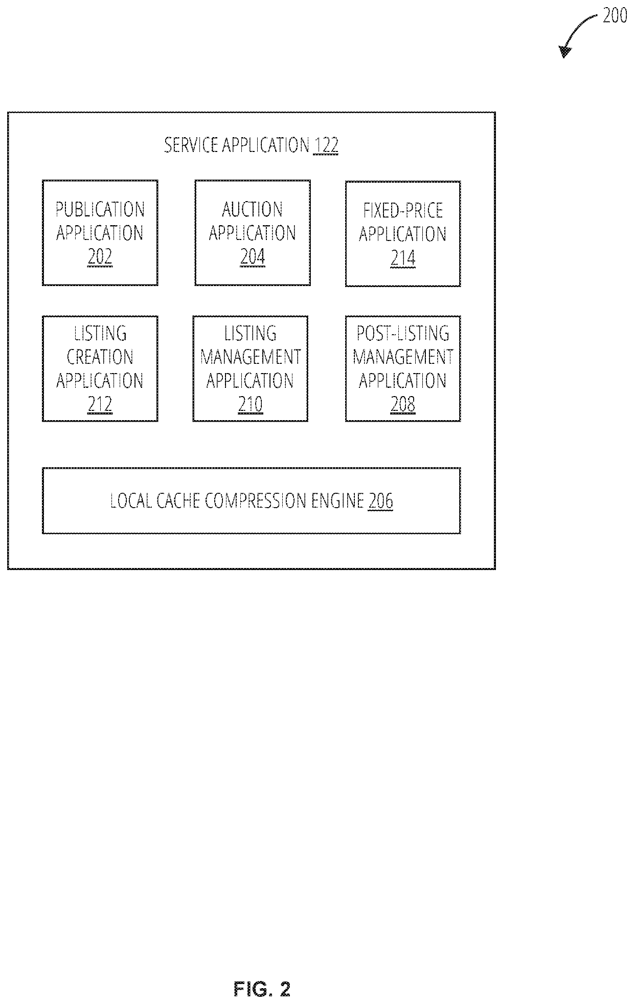 Compressed cache using dynamically stacked roaring bitmaps